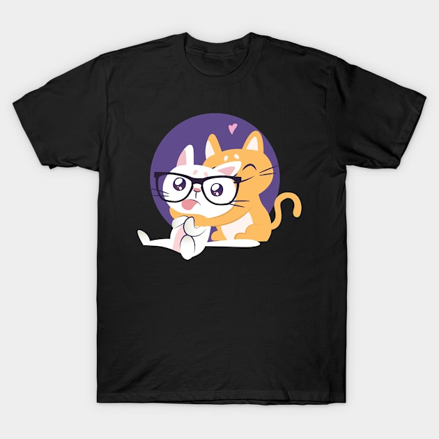 Cute Cats T-Shirt by EarlAdrian